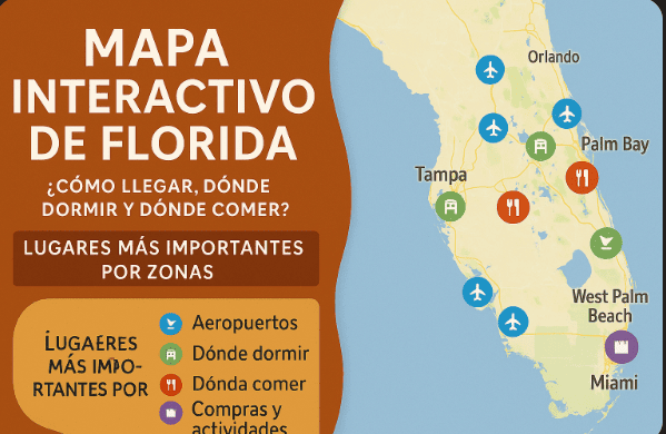 Organiza tu viaje a Florida utilizando el mapa interactivo